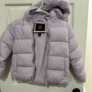 Swiss Tech Light Purple Kids Puffer Jacket